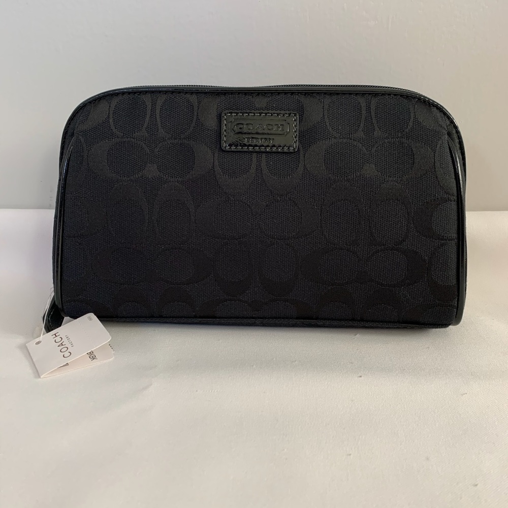 COACH Signature Cosmetic Bag